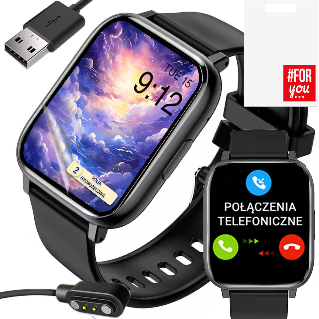 Bluetooth Smartwatch with Talks - Style, Pulse, Menu PL, Sports Design