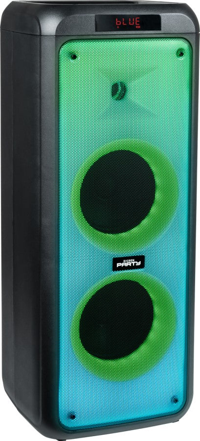 Bluetooth Speaker 2x Microphone Party Tower XL Karaoke LED Backlight 600W Batteries included yes