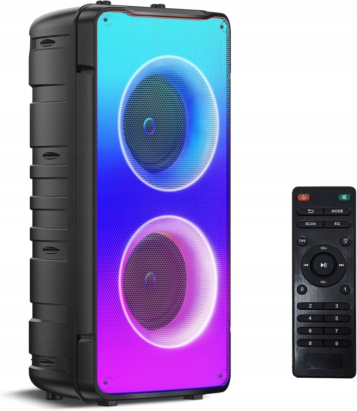 Bluetooth Speaker 5.0 60W Portable Wireless LED Speaker For Party