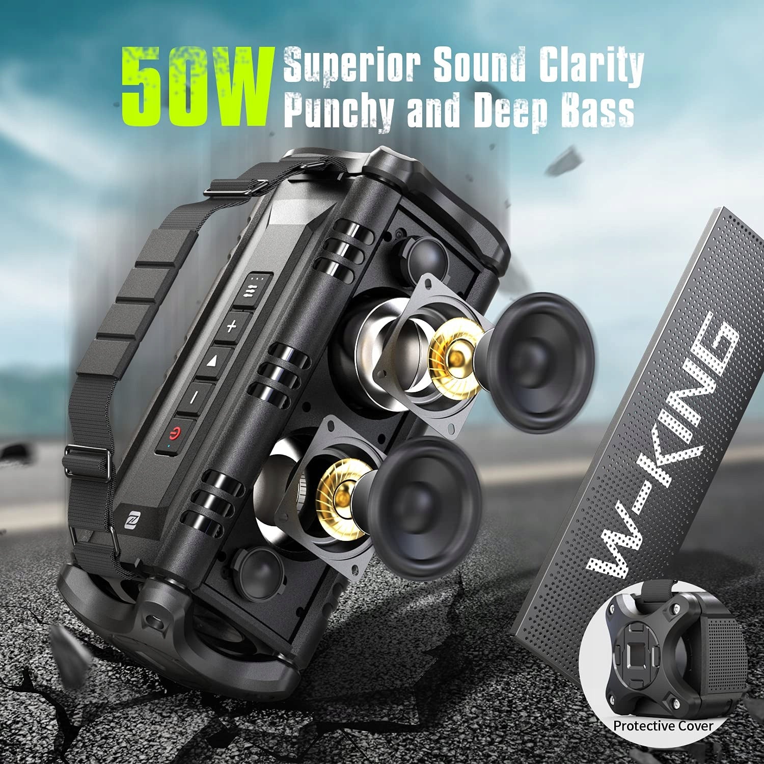 Bluetooth Speaker 50W Super Loud 24h Working EAN (GTIN) 5907684162664