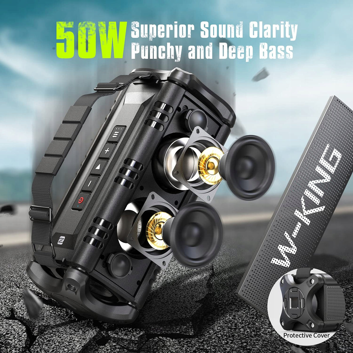 Bluetooth Speaker 50W Super Loud 24h Working EAN (GTIN) 5907684162664