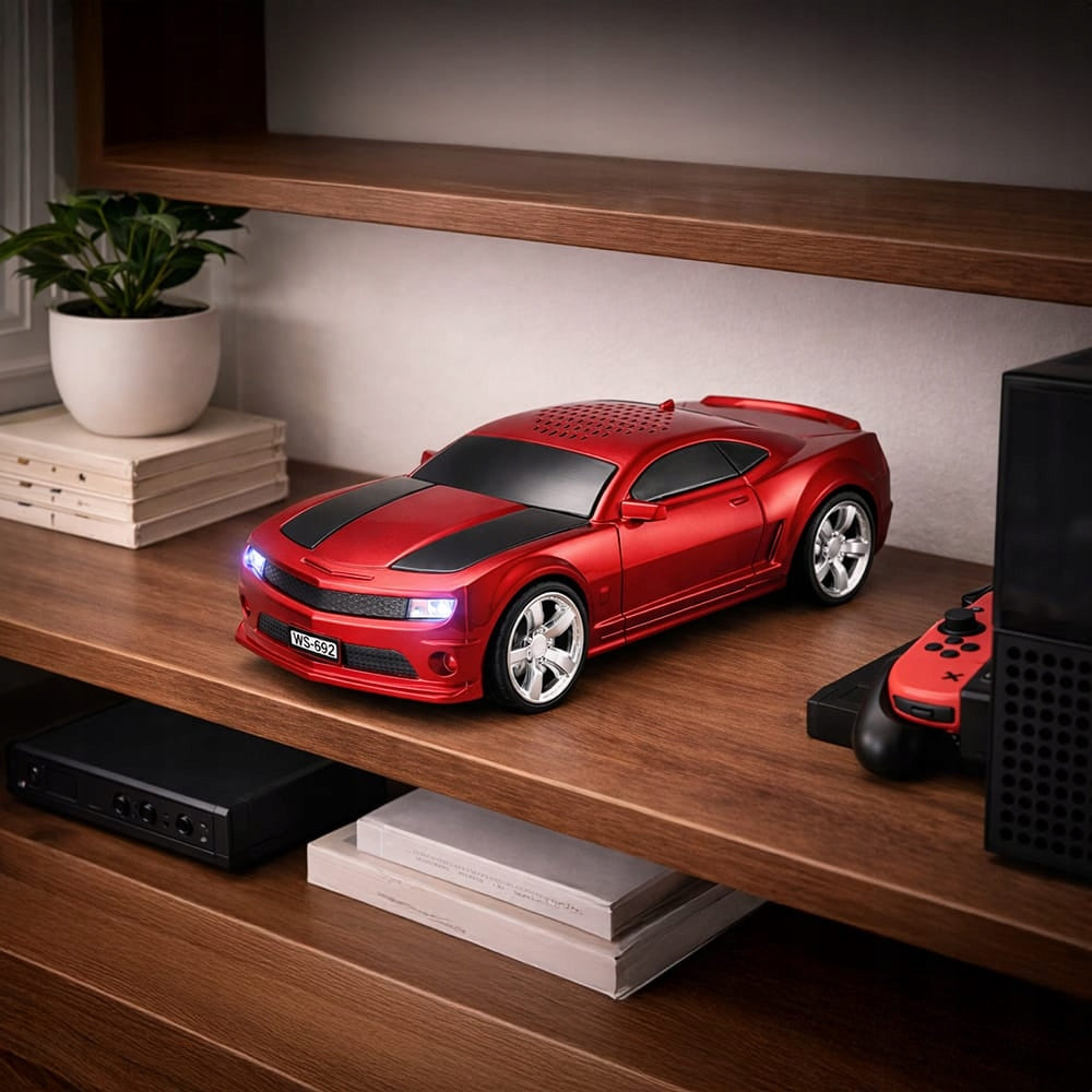Bluetooth Speaker Auto CAMARO 5W USB WS-592 RED BT 5.0 Packaging status original