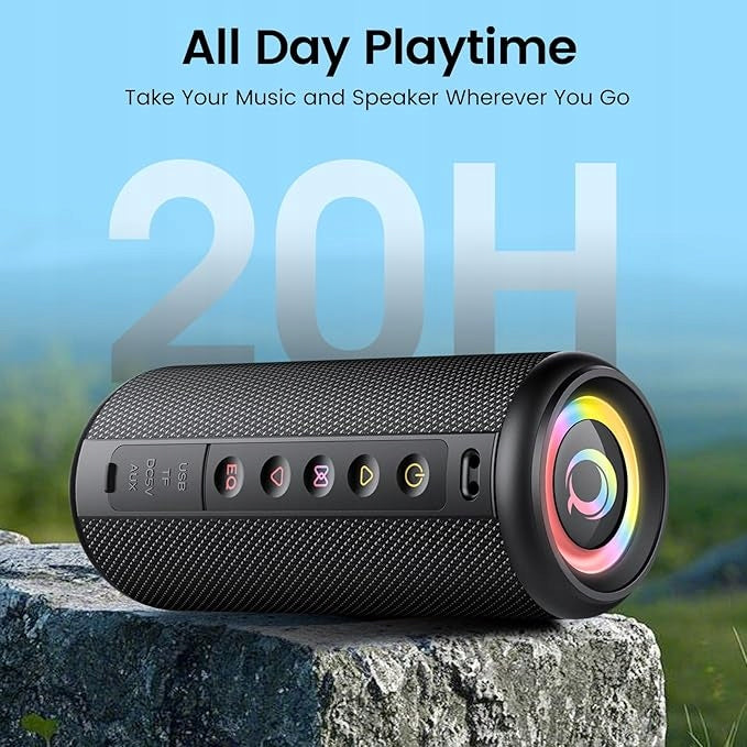 Bluetooth Speaker BX-09 Portable 20W RGB IPX5 TWS FM Radio Black Manufacturer code Głośnik Bluetooth