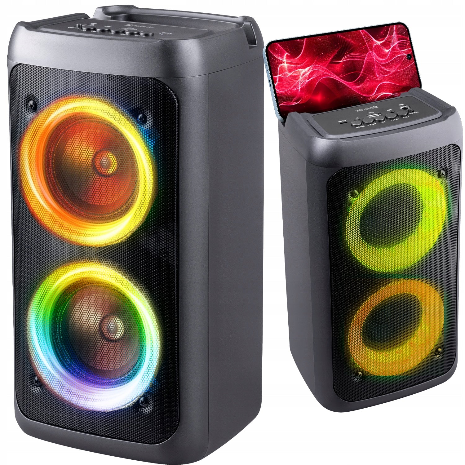 Bluetooth Speaker Boombox Mobile USB RADIO LED Wireless Portable MP3