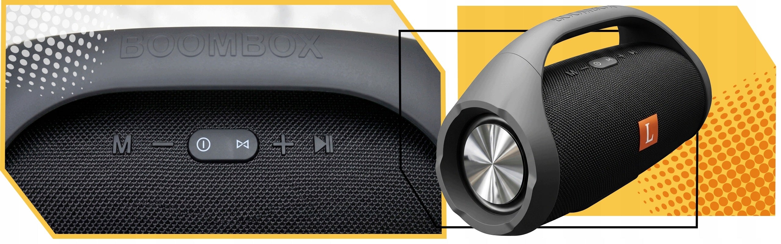 Bluetooth Speaker Boombox XXXL 50W Powerbank IPX5 USB SD AUX 8h Manufacturer code E10Lewar