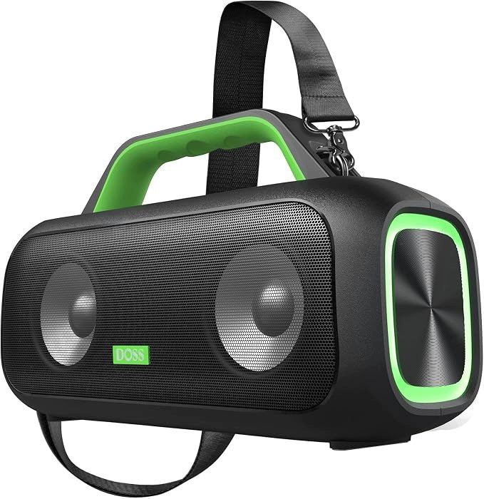 Bluetooth Speaker DOSS Extreme Boom 60W IPX6 USB-C 30h Green