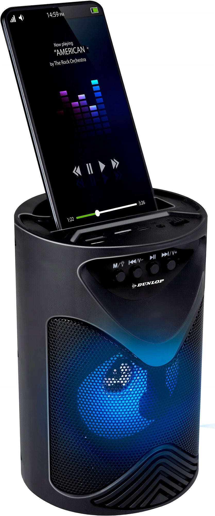Bluetooth Speaker Dunlop TWS 15 W Black USB Manufacturer code D625