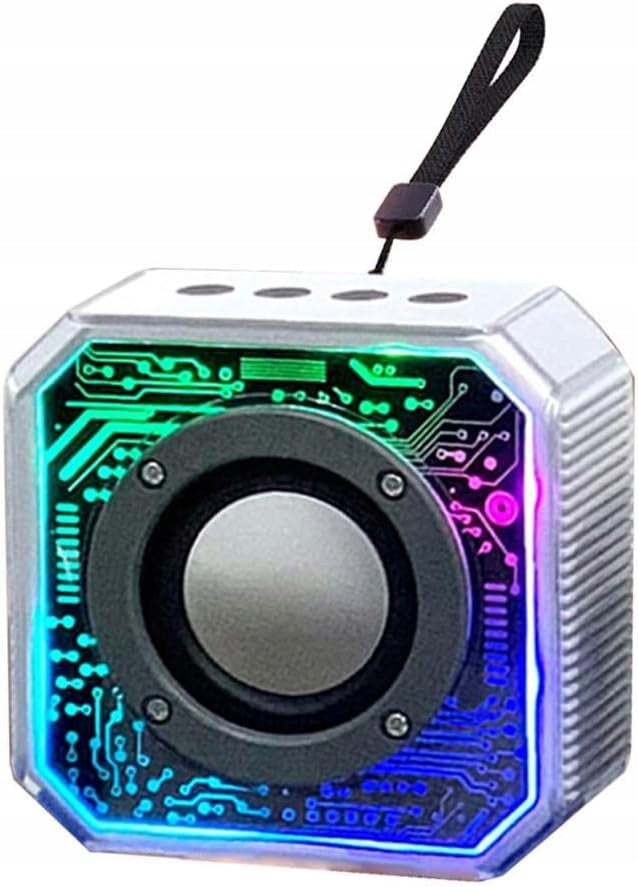 Bluetooth Speaker Knot Transparent RGB Flashlight Portable for Home Na