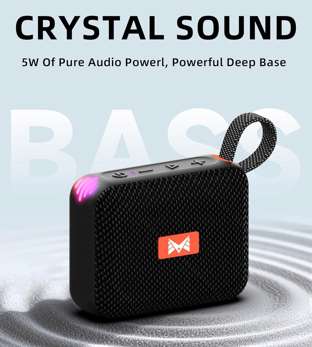 Bluetooth Speaker, Portable Beat Sync Light Speaker, Waterproof Manufacturer code 194040600