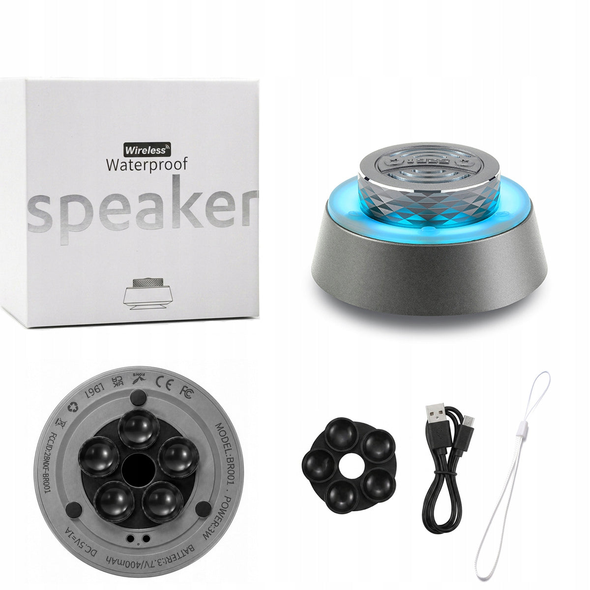 Bluetooth Speaker Portable IPX6 Waterproof