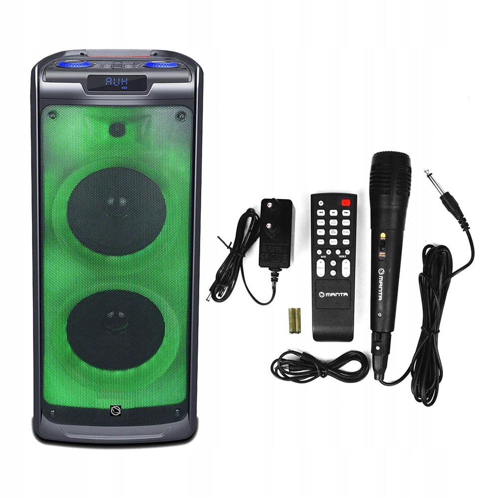 Bluetooth Speaker Portable Karaoke Manta 100W USB WIRELESS Packaging status original