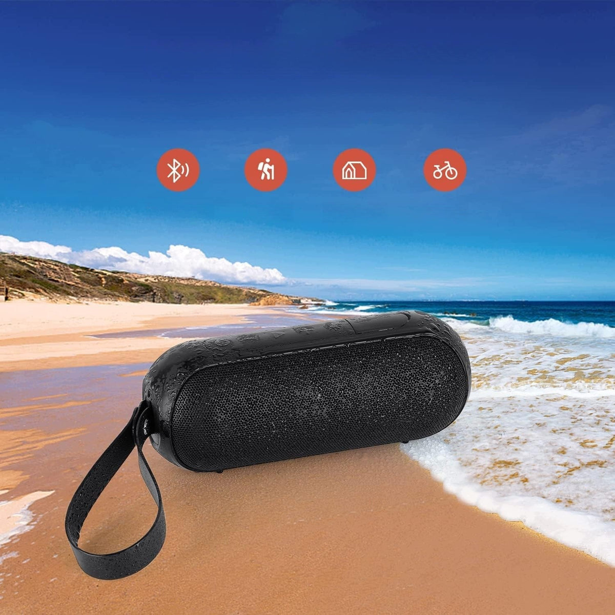 Bluetooth Speaker Portable Music Waterproof 24h RGB 30W Stereo Brand no brand