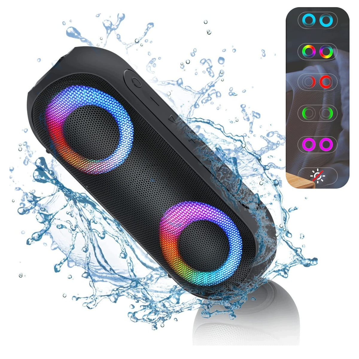 Bluetooth Speaker Portable Music Waterproof 24h RGB 30W Stereo