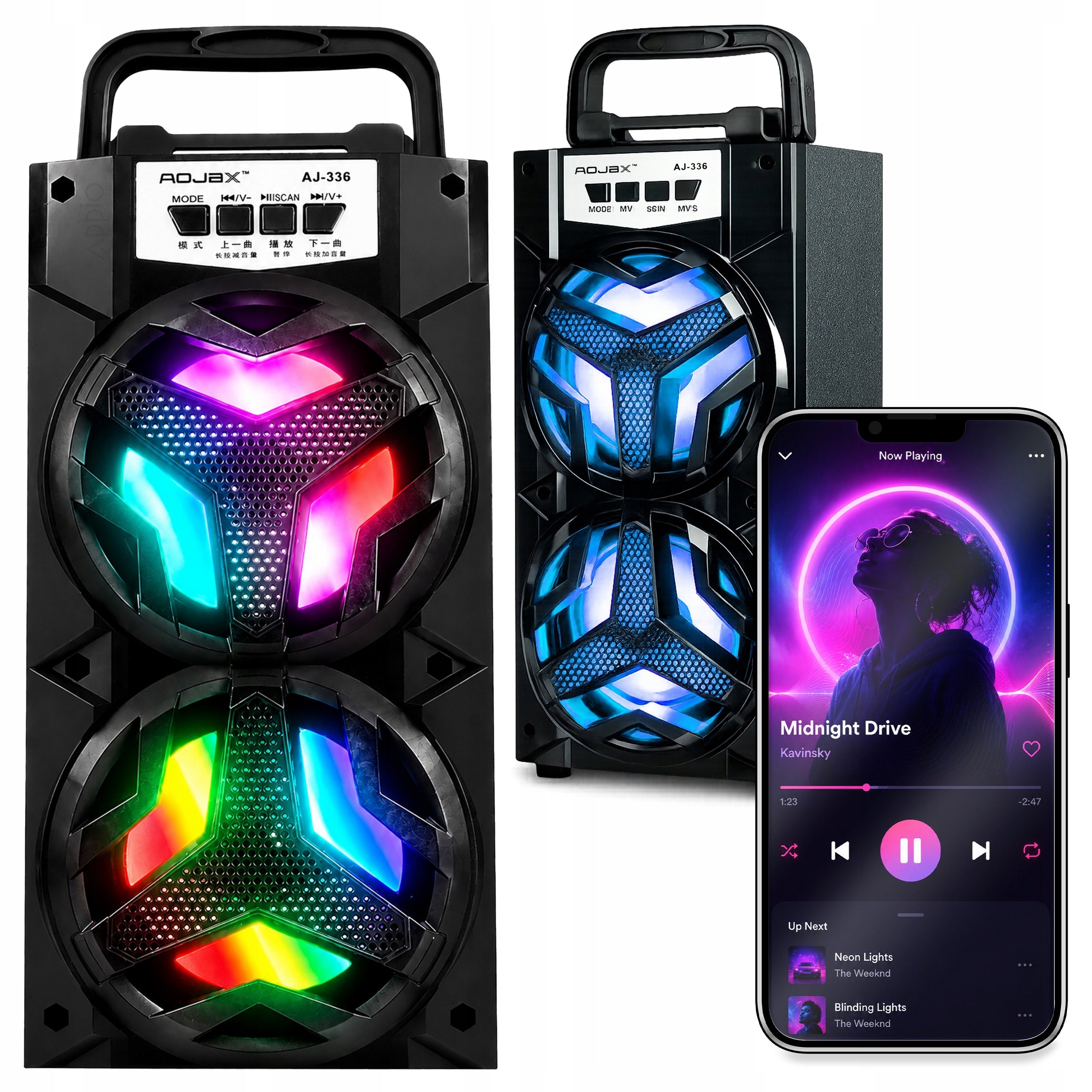 Bluetooth Speaker Portable Wireless Karaoke Party Column
