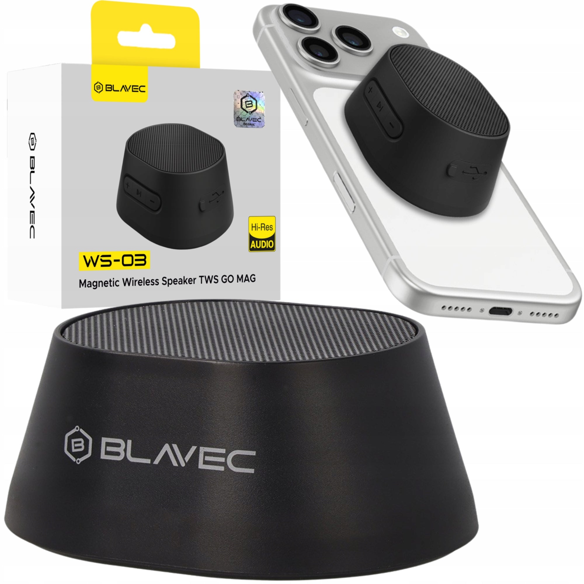Bluetooth Speaker Portable for MagSafe Wireless Small Magnetic Strong