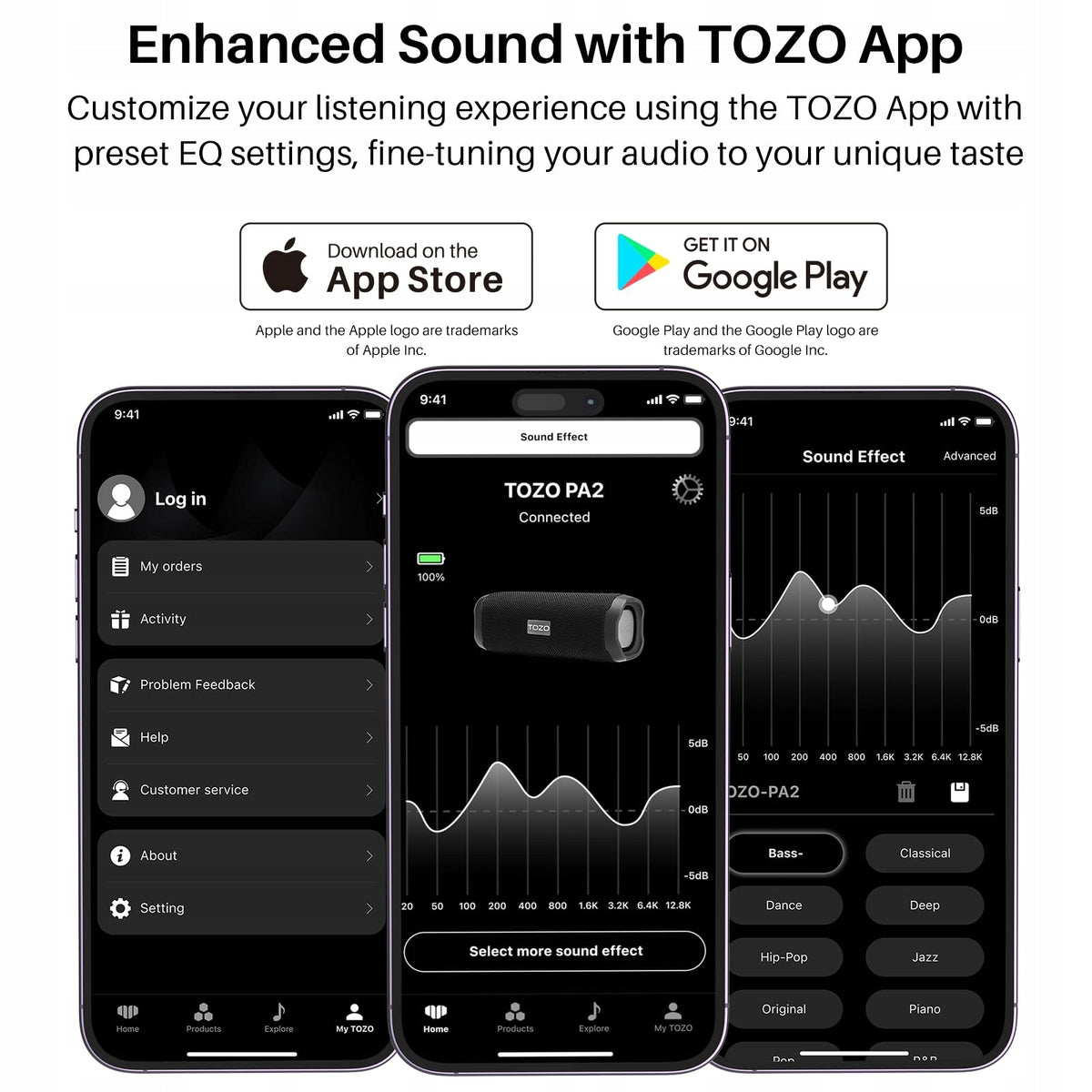 Bluetooth Speaker TOZO PA2 – Portable Speaker| Powerful Sound | Waterproof Manufacturer code 6971681318484