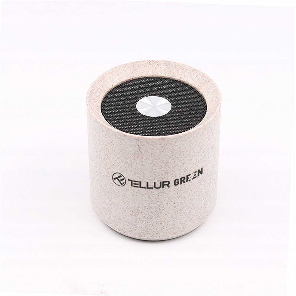 Bluetooth Speaker Tellur 3W Green with Wheat Fiber - Cream