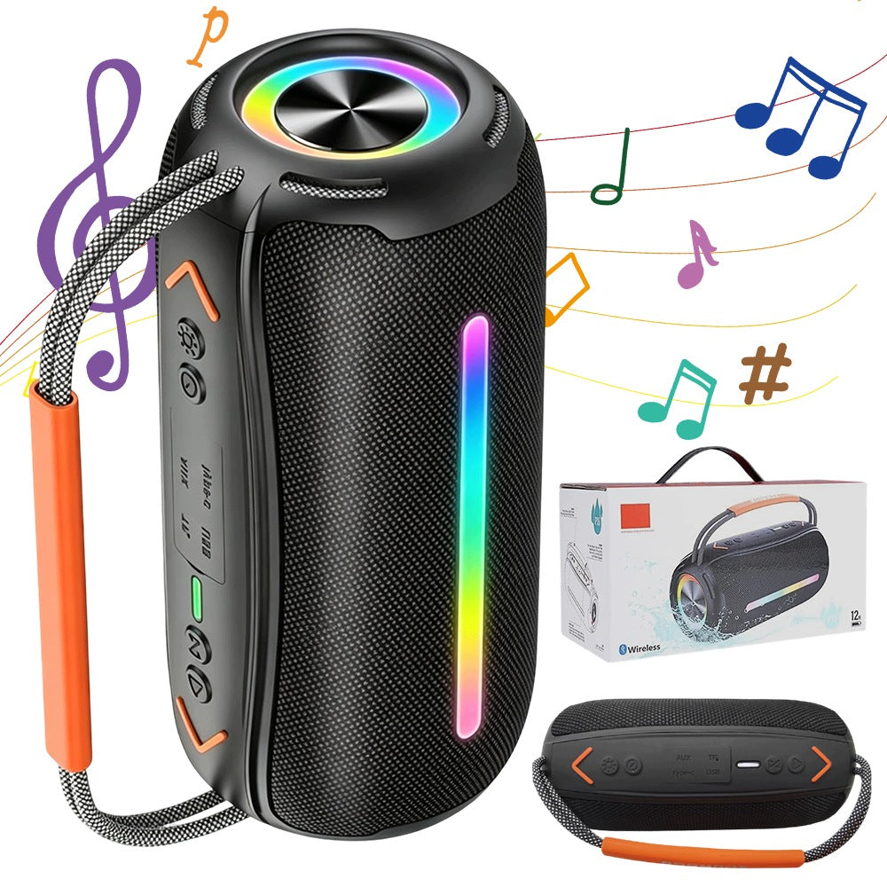 Bluetooth Speaker USB TF AUX Wireless Tower Boombox With RGB And Powerbank