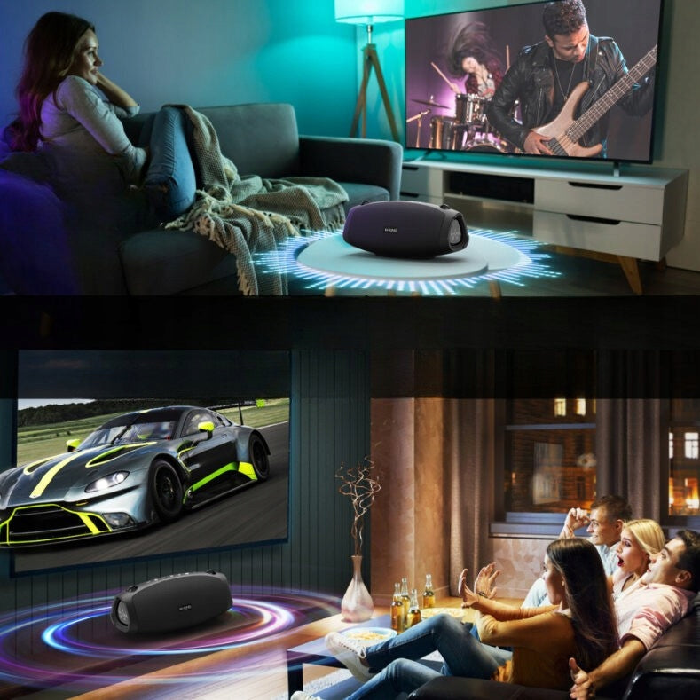 Bluetooth Speaker W-King X10 70W Portable, Wireless, Powerful Bass,Black Packaging status original