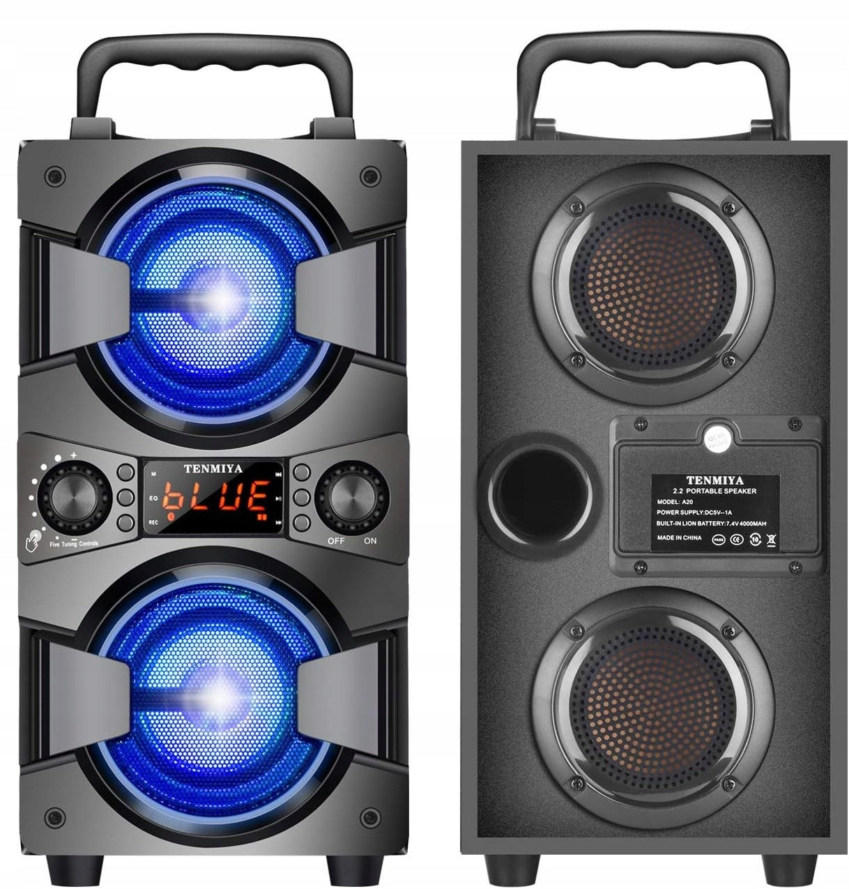 Bluetooth Speaker Wireless Stereo Remote Control Karaoke Microphone 60W TENMIYA U Brand no brand