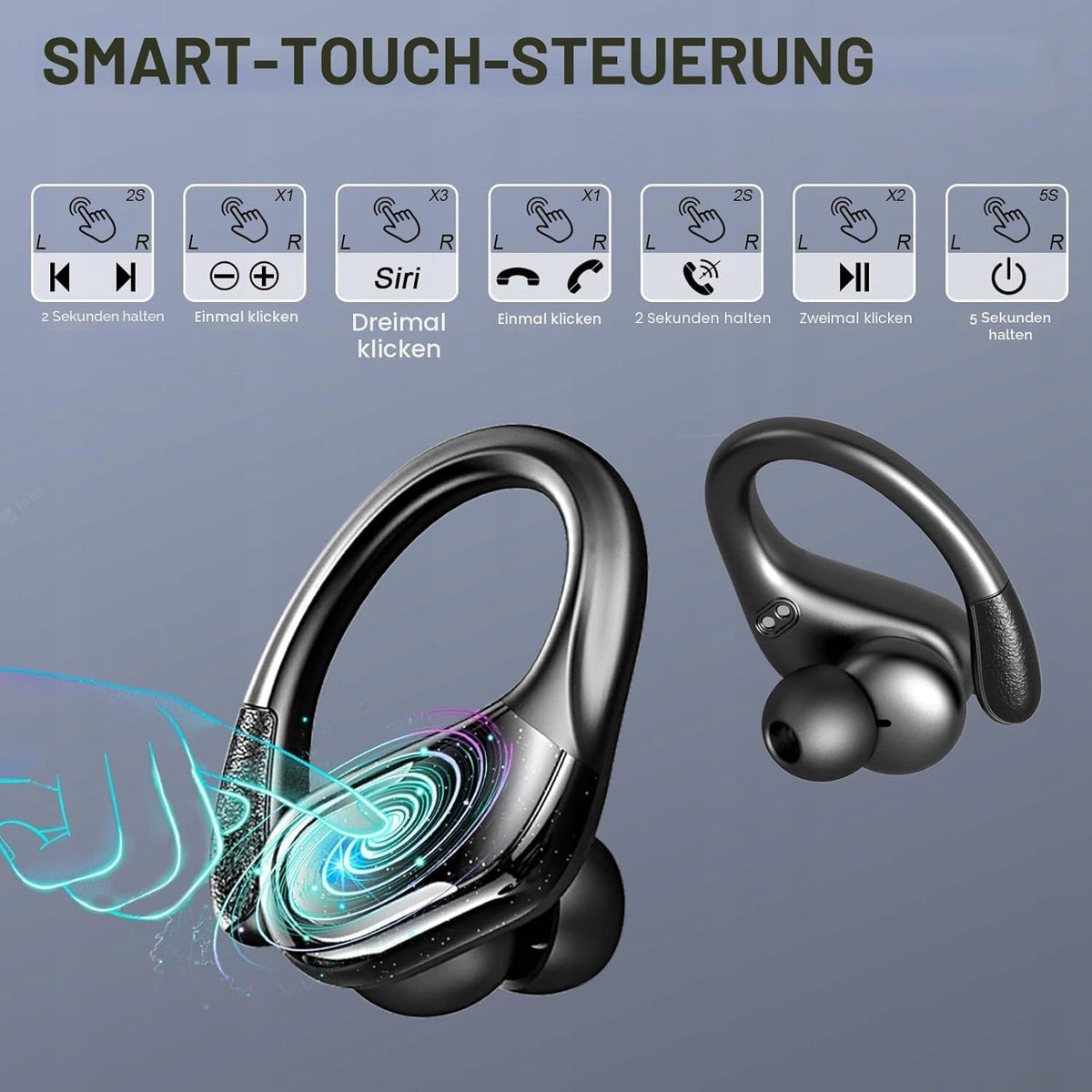 Bluetooth Sports Headphones, 75-Hour Wireless Bluetooth Headphones Brand no brand