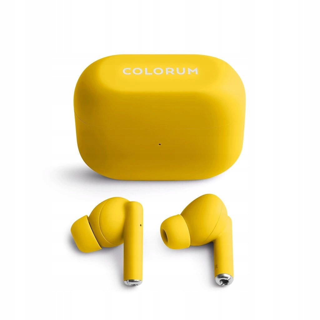 Bluetooth TWS Yellow Colorum Wireless In-Ear Headphones Batteries included yes