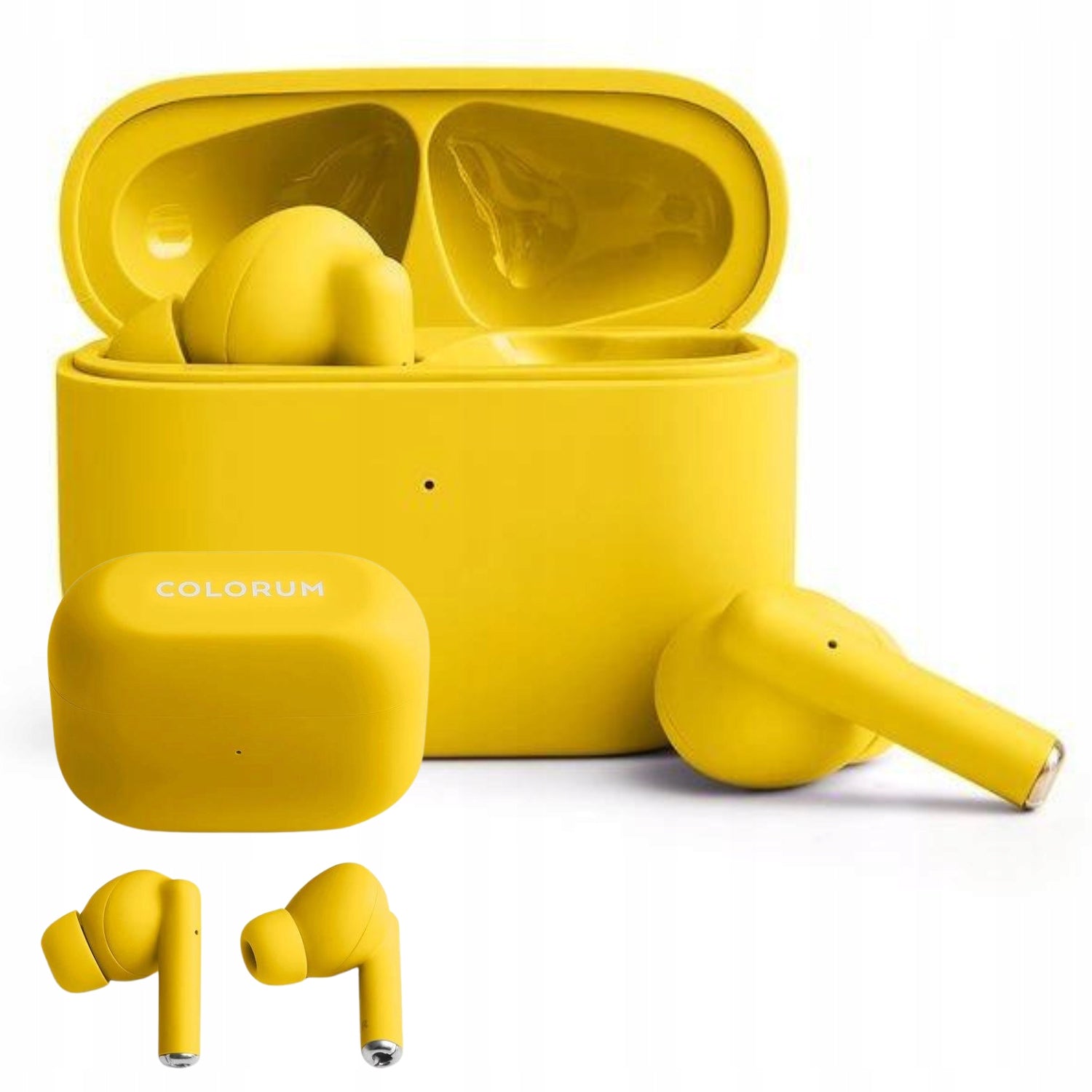 Bluetooth TWS Yellow Colorum Wireless In-Ear Headphones