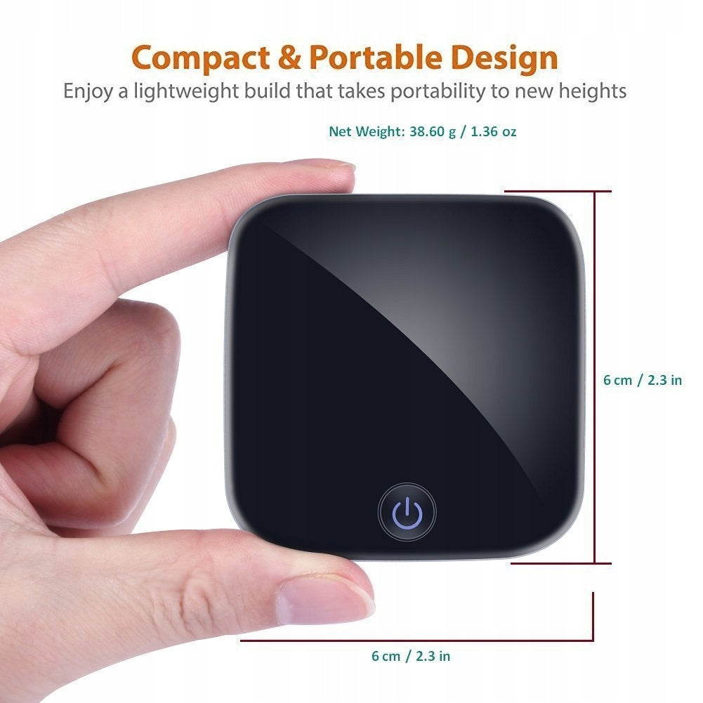 Bluetooth Transmitter Adapter Toslink AptX Receiver Product weight with unit packaging 1 kg