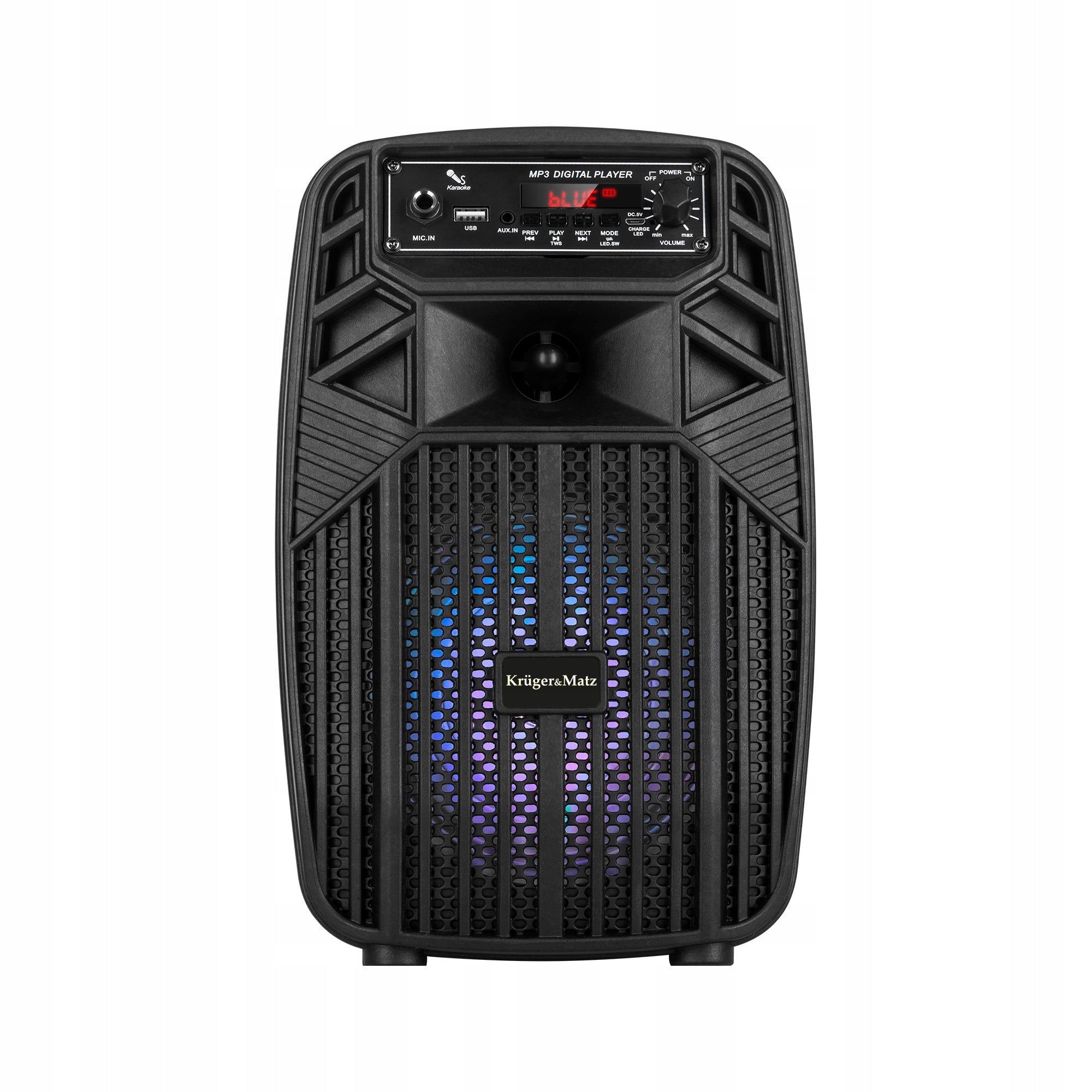 Bluetooth USB Karaoke Speaker + Microphone USB Cable Color black