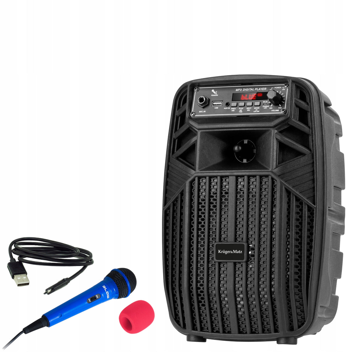 Bluetooth USB Karaoke Speaker + Microphone USB Cable