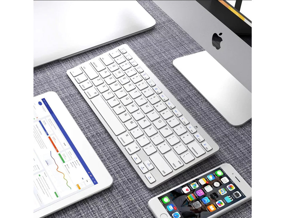 Bluetooth Wireless Keyboard Backlit Quiet for iPad PC Manufacturer code 06245_B