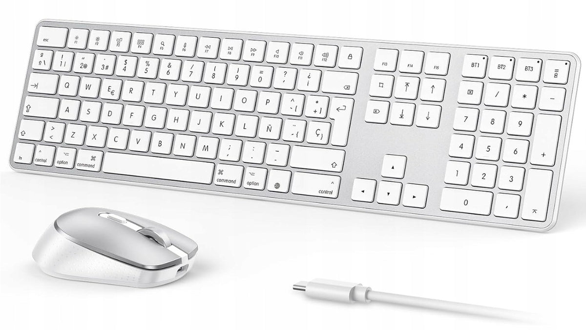 Bluetooth Wireless Keyboard and Mouse OMOTON (Spanish) for Mac