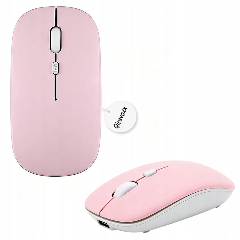 Bluetooth Wireless Mouse Lightweight for Tablet Laptop - Pink