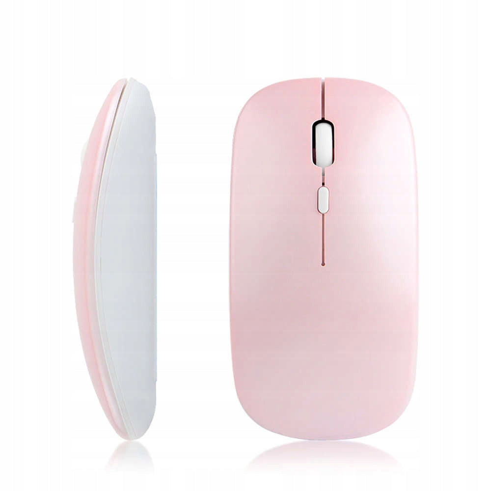Bluetooth Wireless Mouse Slim Lightweight for Tablet Laptop - Pink Color pink