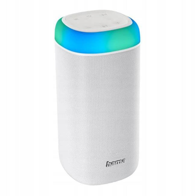 Bluetooth mobile speaker HAMA Shine 2.0, 30W, LED, Water protection, White