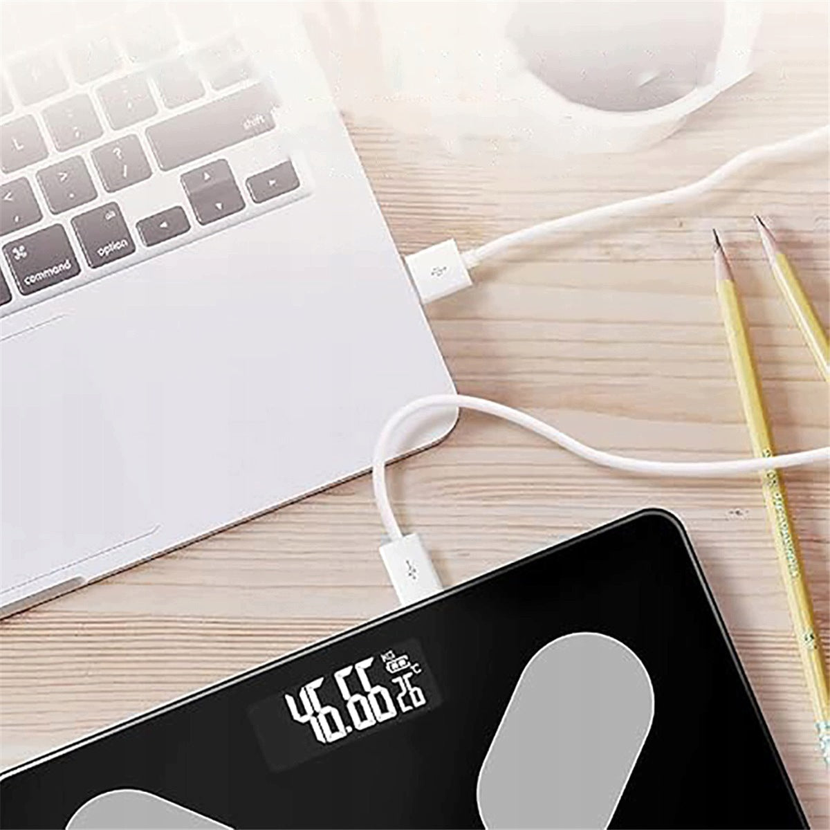 Bluetooth scale with application analysis of body composition and metabolism black Packaging status original