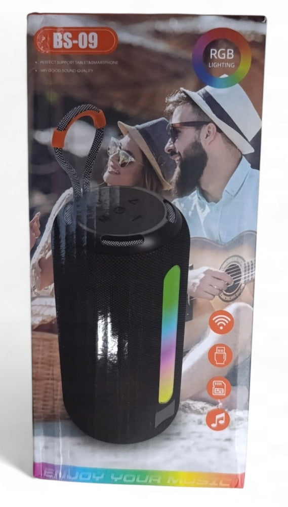 Bluetooth speaker BS-09 with RGB backlight Manufacturer code BS-09