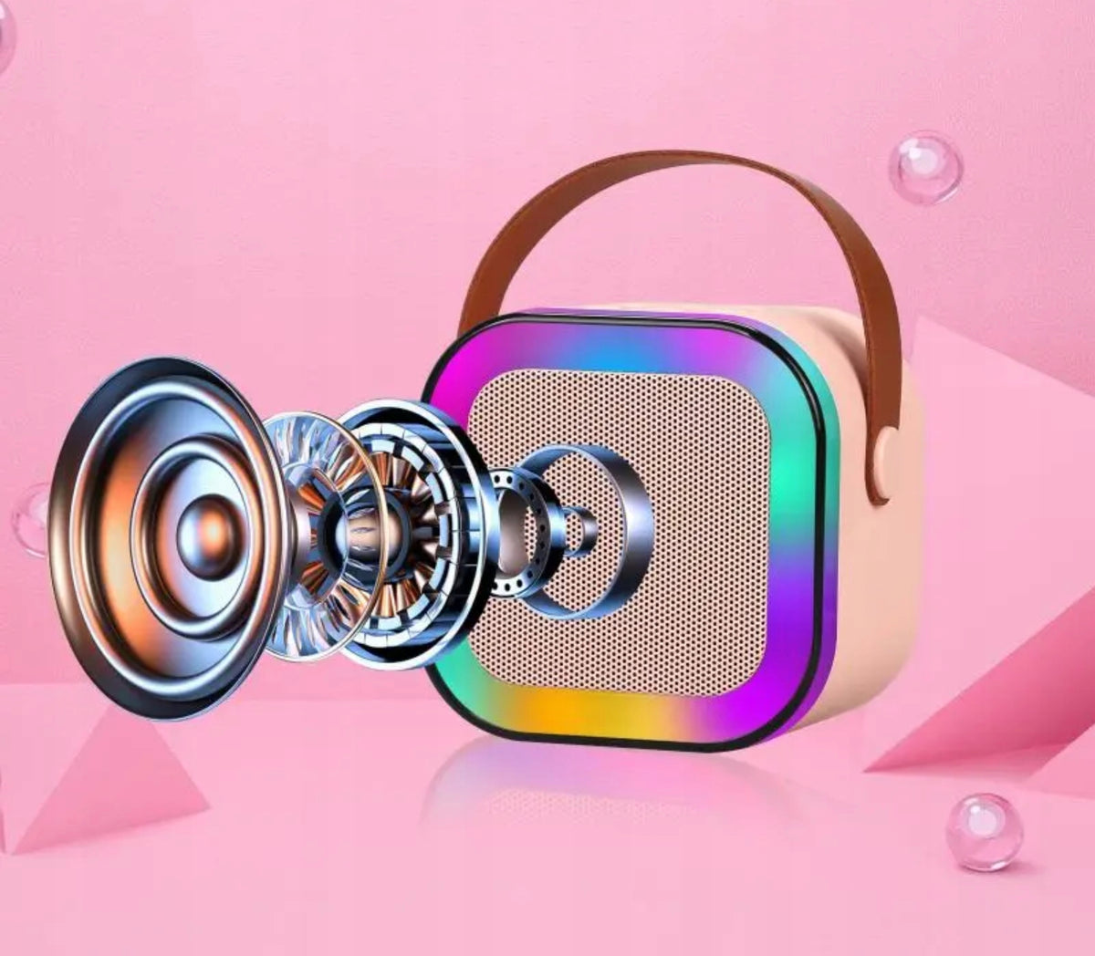 Bluetooth speaker Blow portable karaoke RGB 2 microphones USB SD mini jack Packaging status original