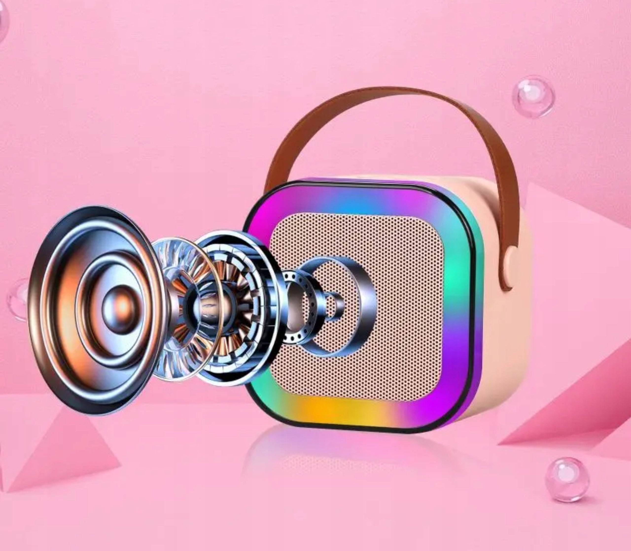 Bluetooth speaker Blow portable karaoke RGB 2 microphones USB SD mini jack Packaging status original