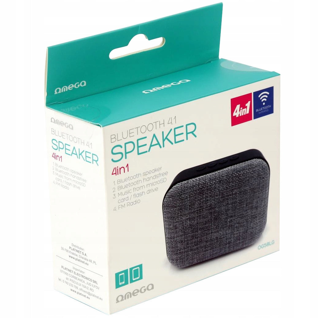 Bluetooth speaker FM radio card reader BATTERY Color gray