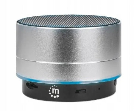 Bluetooth speaker MANHATTAN Metallic LED silver