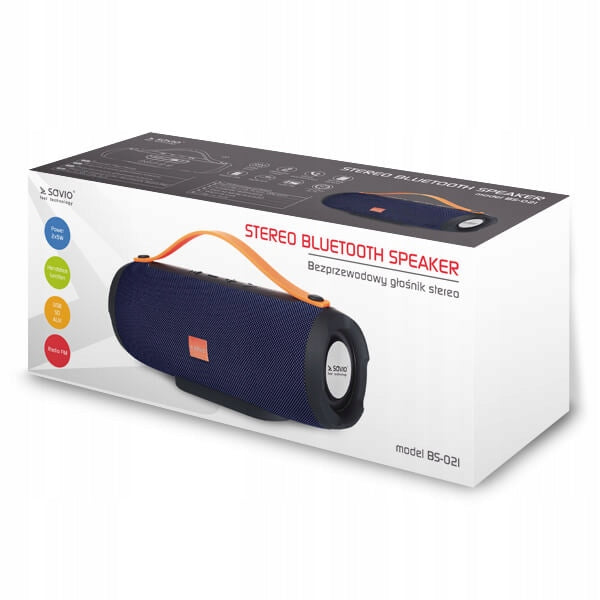 Bluetooth speaker SAVIO BS-021 2x5W blue Color blue