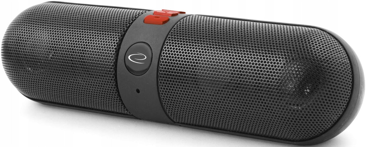 Bluetooth speaker fm PIANO black-red