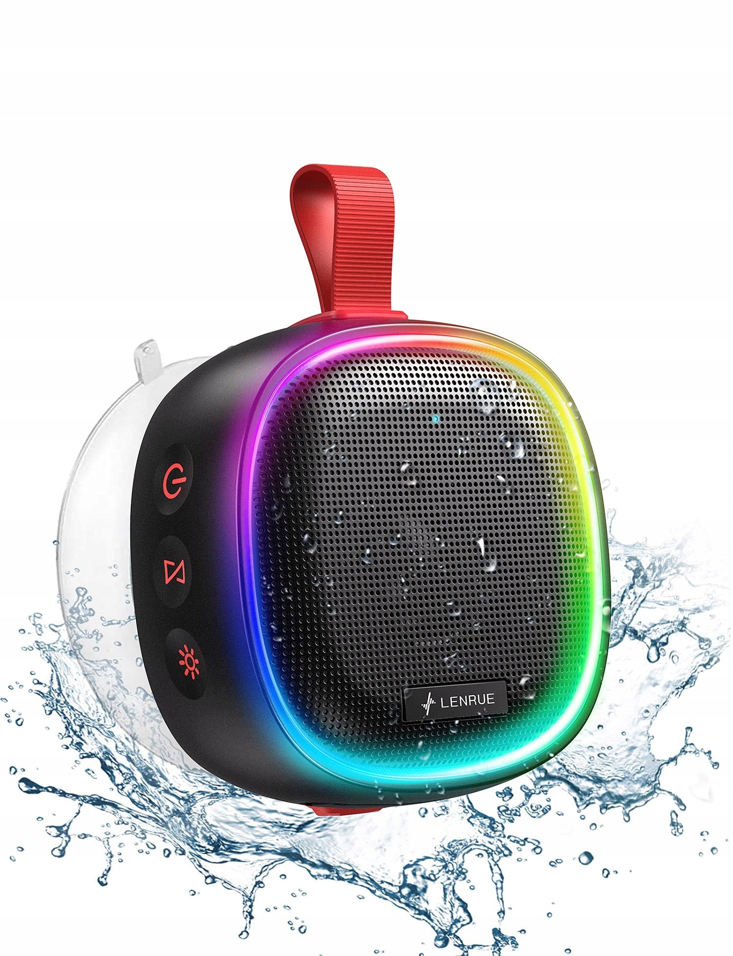 Bluetooth speaker with RGB light LENRUE IPX7 20h