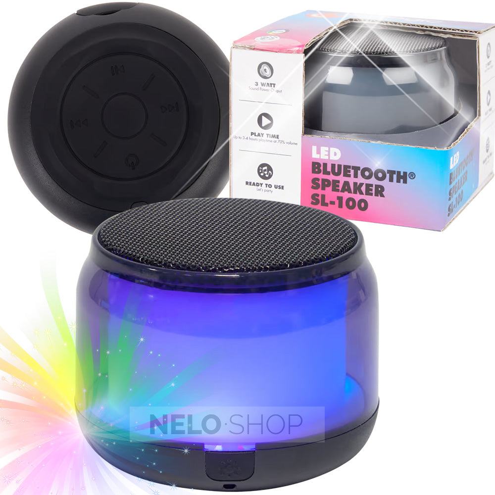 Bluetooth speaker with Sologic LED RGB 4h 3Watt light