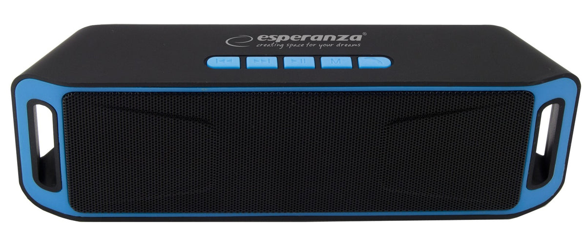 Bluetooth speaker with built-in FM radio black-blue