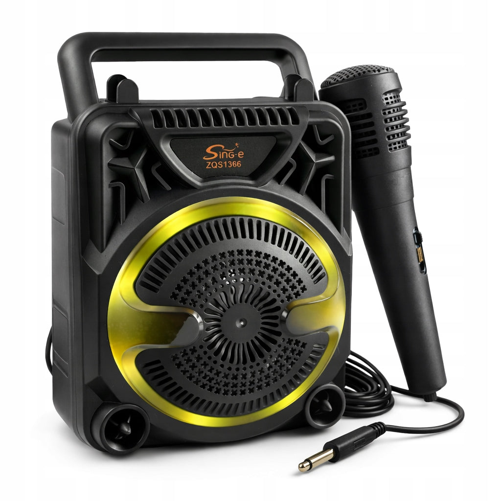 Bluetooth speaker with microphone led light RGB gift