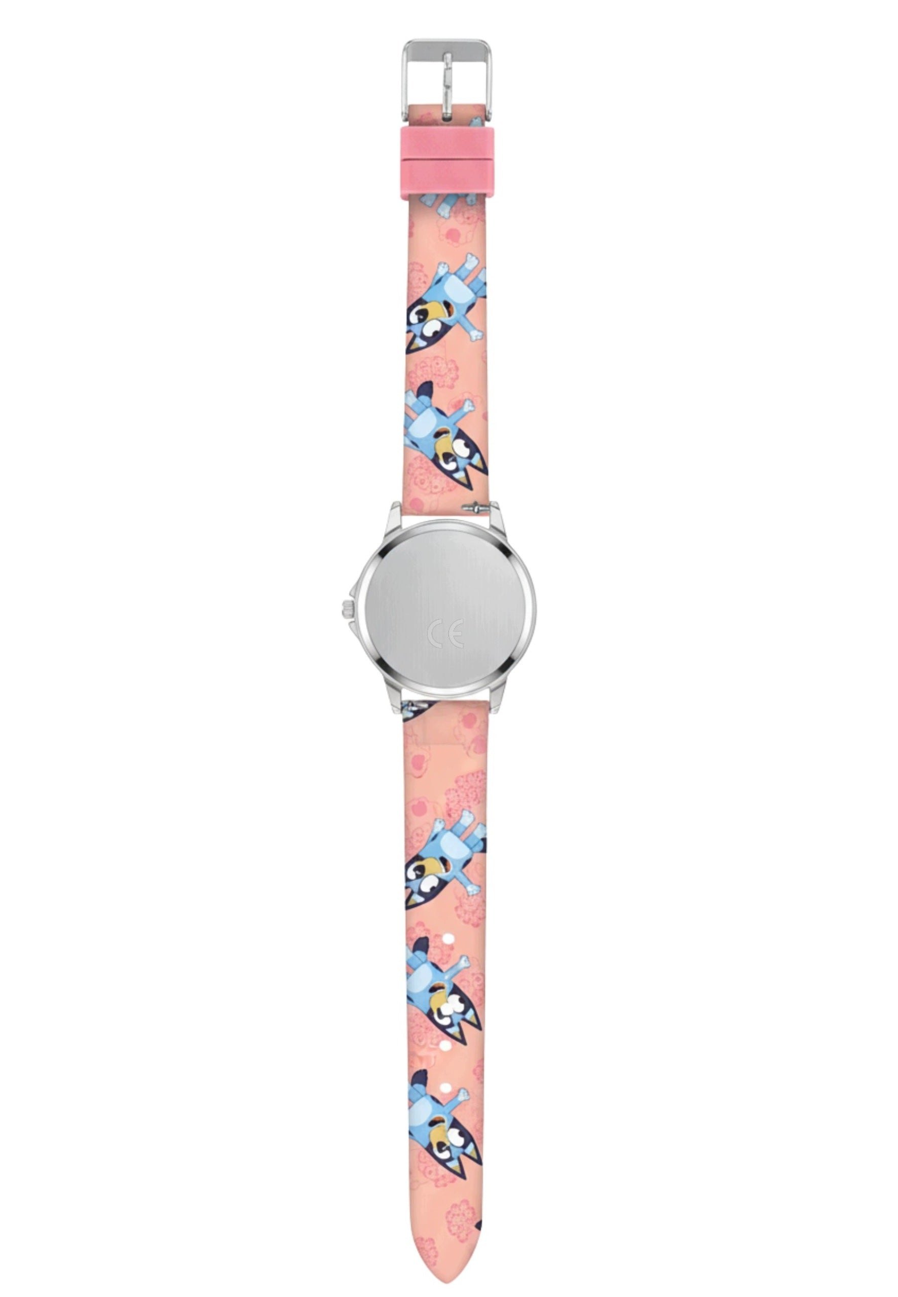 Bluey Educational Watch with Pink Strap Pink Metal/Plastic Brand Disney