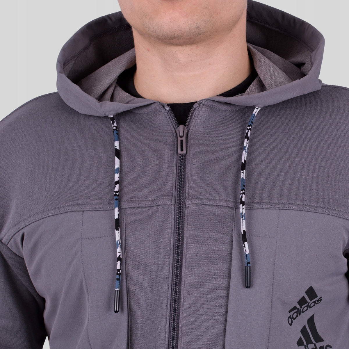 Džemperis vyrams Adidas Q4 BL FZ HD, pilkas