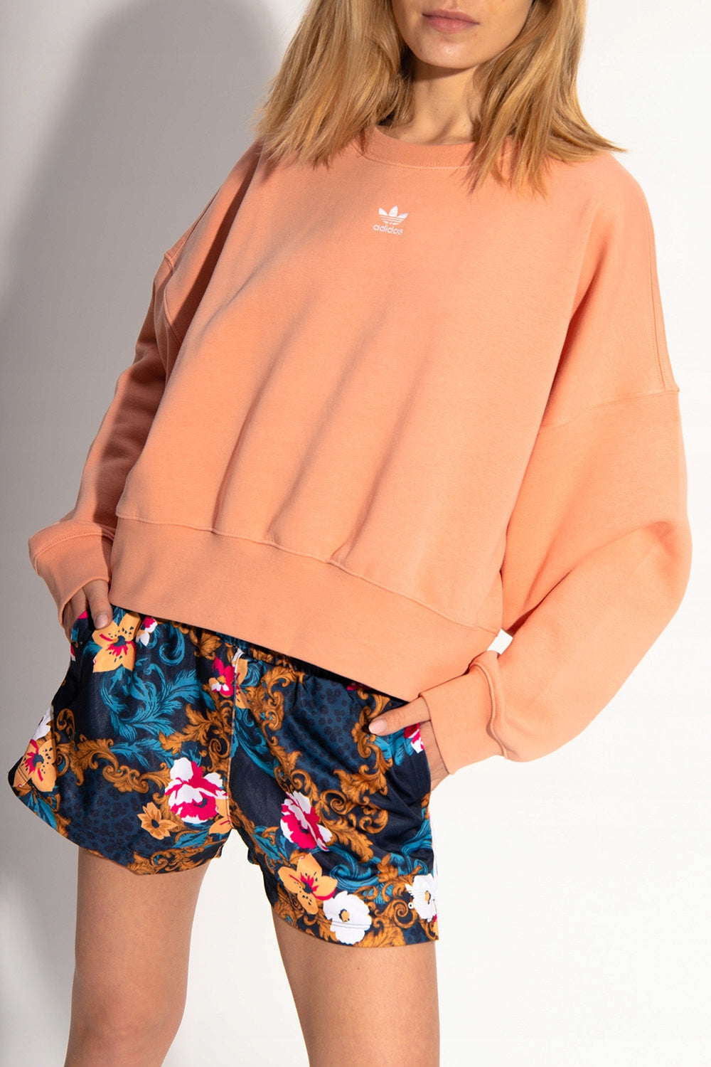Pullover für Damen Adidas Originals Sweatshirt H06659, braun 
